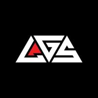 LGS triangle letter logo design with triangle shape. LGS triangle logo design monogram. LGS triangle vector logo template with red color. LGS triangular logo Simple, Elegant, and Luxurious Logo. LGS