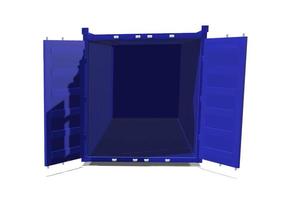 cargo container for the transport of goods 3d render illustration photo