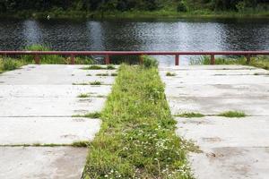 concrete slabs, close up photo