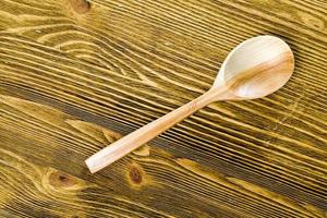 wooden spoon, close up photo