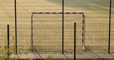 playing field with a gate photo