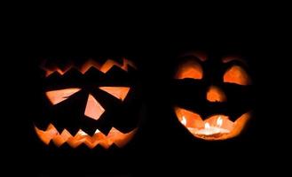 scary pumpkins, close up photo