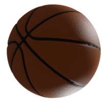 basquete 3d renderização vista frontal esquerda lado escuro png
