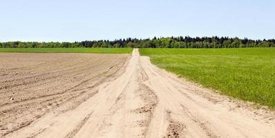 wide sandy road photo