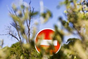 traffic sign, close up photo