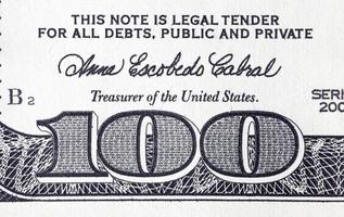 details of a paper bill photo