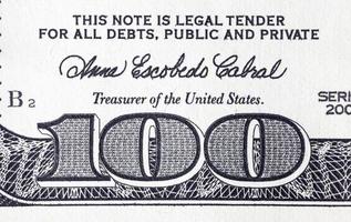 details of a paper bill photo