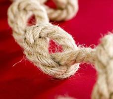 thick linen gray rope photo