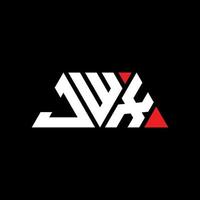 Diseño de logotipo de letra triangular jwx con forma de triángulo. monograma de diseño del logotipo del triángulo jwx. plantilla de logotipo de vector de triángulo jwx con color rojo. logotipo triangular jwx logotipo simple, elegante y lujoso. jwx