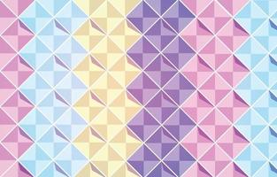 Colorful Pastel Square Geometric Abstract Flat Background vector