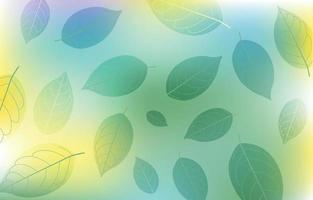 Pastel Green Yellow Leaf Organic Nature Background vector