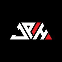 JPH triangle letter logo design with triangle shape. JPH triangle logo design monogram. JPH triangle vector logo template with red color. JPH triangular logo Simple, Elegant, and Luxurious Logo. JPH