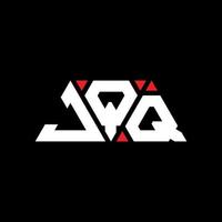 diseño de logotipo de letra triangular jqq con forma de triángulo. monograma de diseño del logotipo del triángulo jqq. plantilla de logotipo de vector de triángulo jqq con color rojo. logotipo triangular jqq logotipo simple, elegante y lujoso. jqq