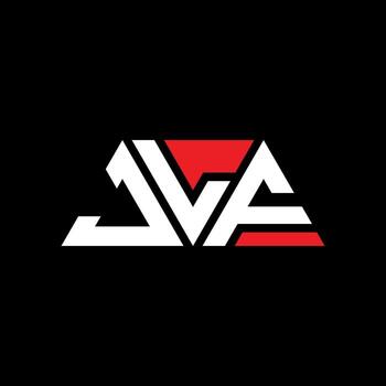 JLF triangle letter logo design with triangle shape. JLF triangle logo design monogram. JLF triangle vector logo template with red color. JLF triangular logo Simple, Elegant, and Luxurious Logo. JLF