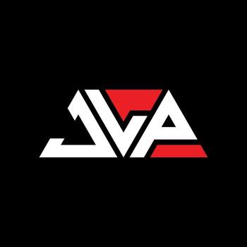 JLP triangle letter logo design with triangle shape. JLP triangle logo design monogram. JLP triangle vector logo template with red color. JLP triangular logo Simple, Elegant, and Luxurious Logo. JLP