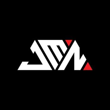 JMN triangle letter logo design with triangle shape. JMN triangle logo design monogram. JMN triangle vector logo template with red color. JMN triangular logo Simple, Elegant, and Luxurious Logo. JMN