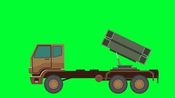 Missile launch green screen. rocket launching with fire. ballistic missile launch. Military Missile Flying on a Green Screen Background. flying space ship and missile attack. Military War weapons. video