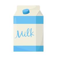 Bottle of milk. Elements for design farm products, healthy food. Flat vector illustration.