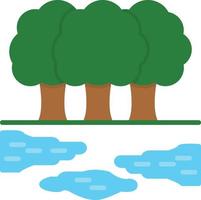 Rainforest Flat Icon vector