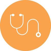 Stethoscope Glyph Circle Multicolor vector