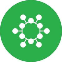 Atom Structure Glyph Circle Multicolor vector