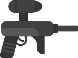 icono plano de paintball vector