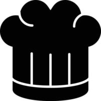 Chef Hat Glyph Icon vector