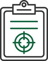 Target Line Two Color vector
