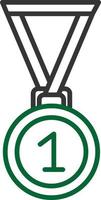 Medal Line Two Color vector