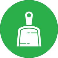 Dustpan Glyph Circle Multicolor vector
