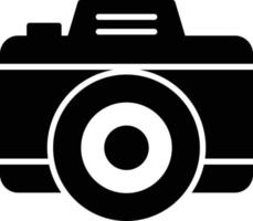 Photo Camera Glyph Icon vector
