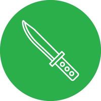 Knife Line Circle Multicolor vector