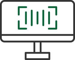 Scanner Line Two Color vector