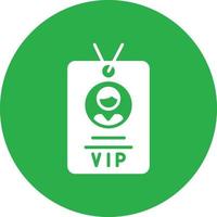 Vip Pass Glyph Circle Multicolor vector