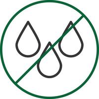 No Water Line Two Color vector