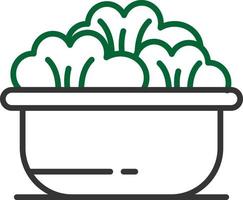 Salad Line Two Color vector