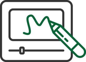 Telesketch Line Two Color vector