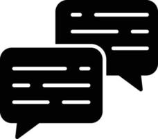 Chat Glyph Icon vector