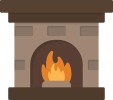 Fireplace Flat Icon vector