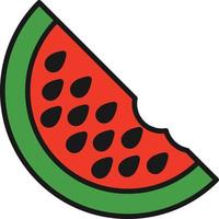Watermelon Line Filled vector