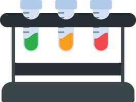 Sample Tubes Flat Icon vector