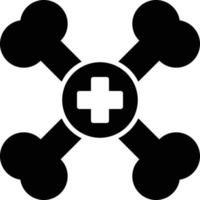 Bones Glyph Icon vector