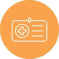 Medical Id Line Circle Multicolor vector