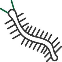 Centipede Line Two Color vector