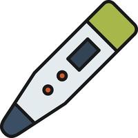 Thermometer Line Filled vector