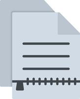 Zip File Flat Icon vector