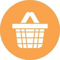 Shopping Basket Line Two Color vector