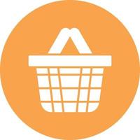 Shopping Basket Line Two Color vector