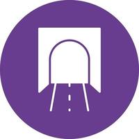 Tunnel Glyph Circle Multicolor vector