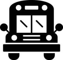 icono de glifo de autobús vector